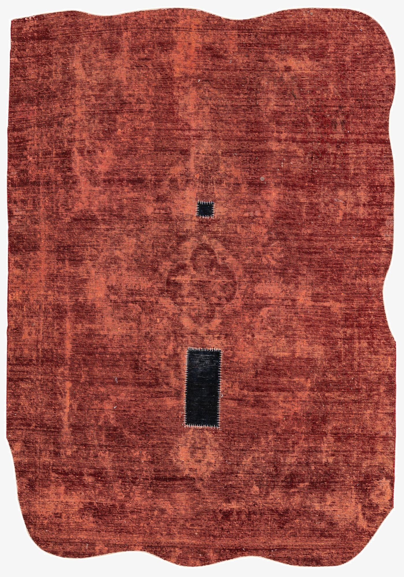  5' 9 x 8' 4  Hand Knotted Ultra Vintage Persian Wool Rug