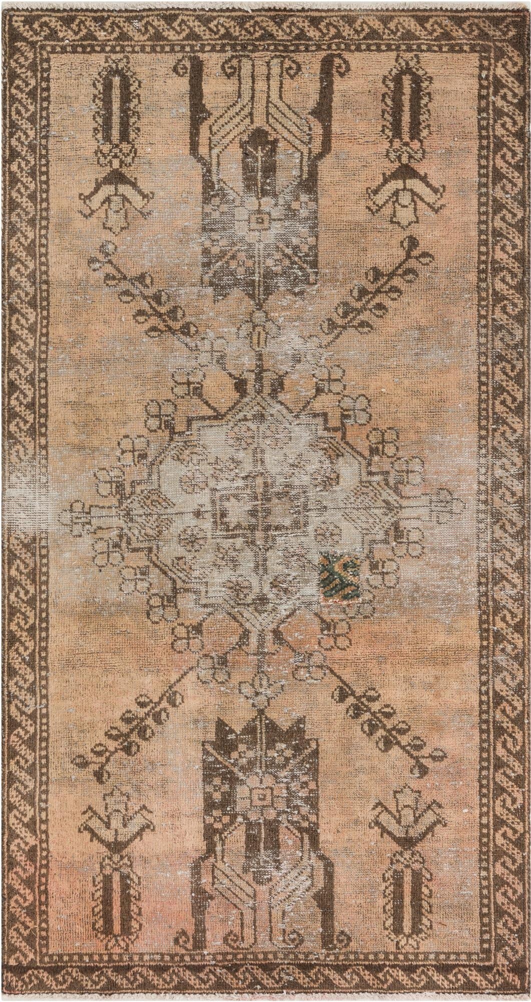  3' x 5'  Hand Knotted Ultra Vintage Persian Wool Rug