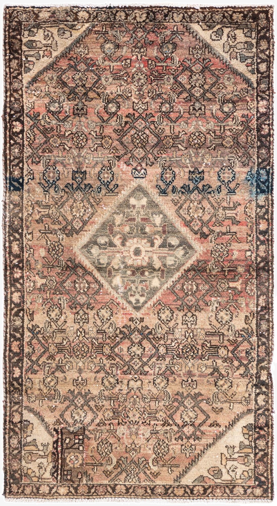  3' 1 x 5' 7  Hand Knotted Ultra Vintage Persian Wool Rug