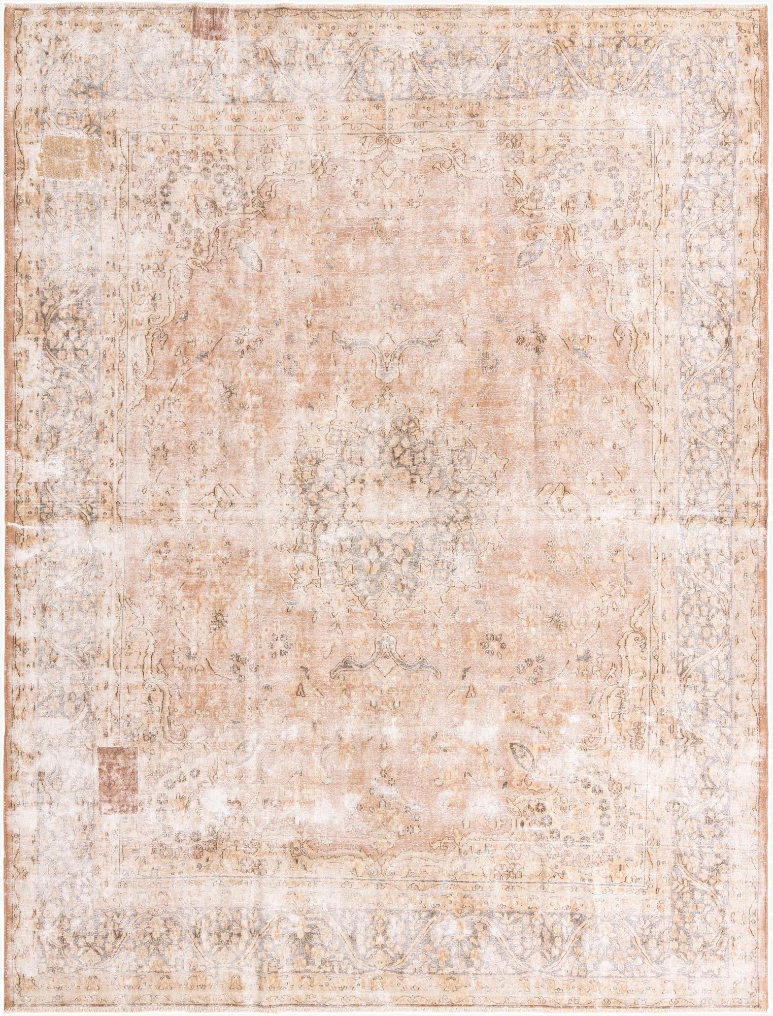  9' 8 x 13'  Hand Knotted Ultra Vintage Persian Wool Rug