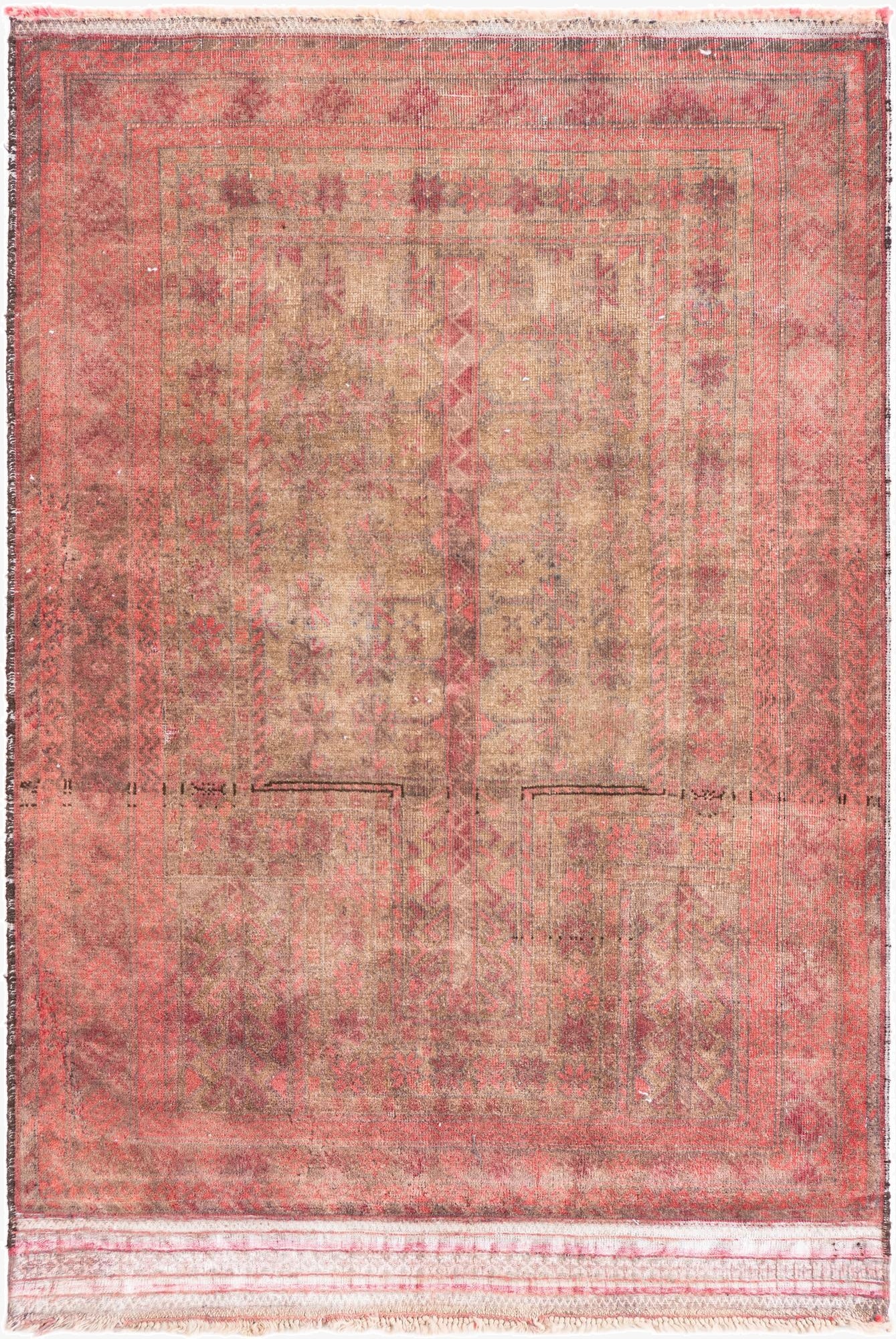  3' x 4' 5  Hand Knotted Ultra Vintage Persian Wool Rug