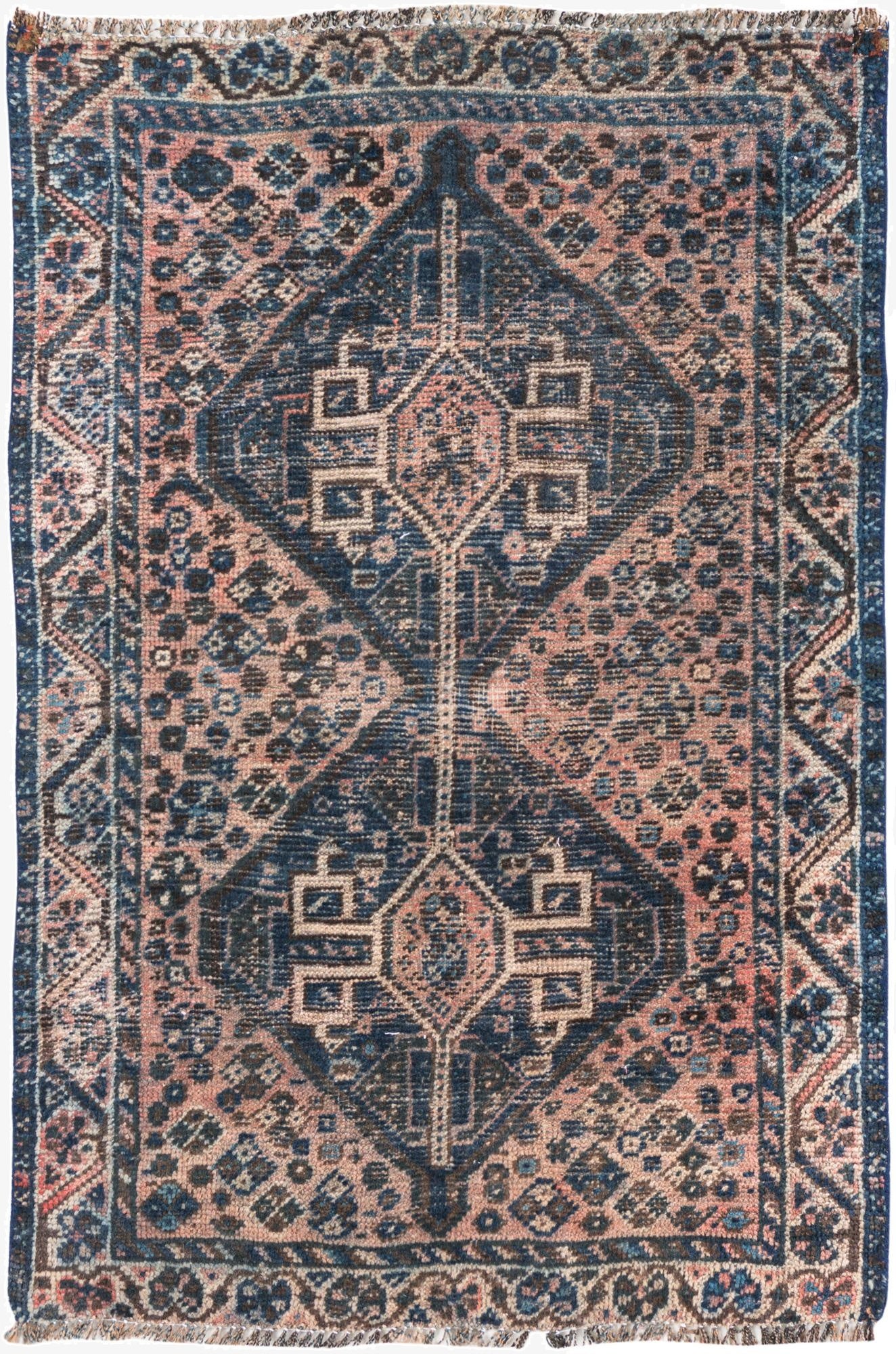  2' 8 x 3' 10  Hand Knotted Ultra Vintage Persian Wool Rug