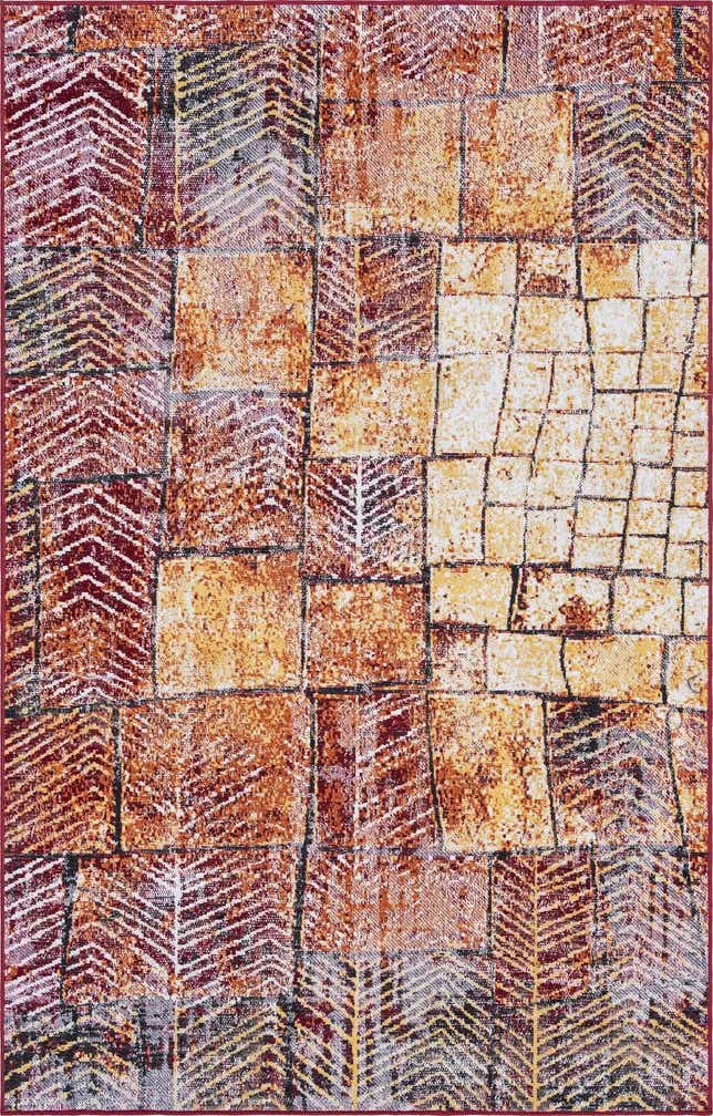 Rust Red 5' 3 x 8' Valencia Rug | Rugs.com