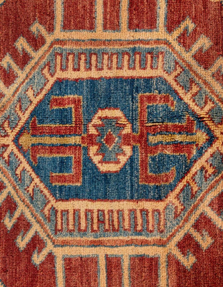 Detail image of  9' x 12' 2  Hand Knotted Ziegler Wool Rug