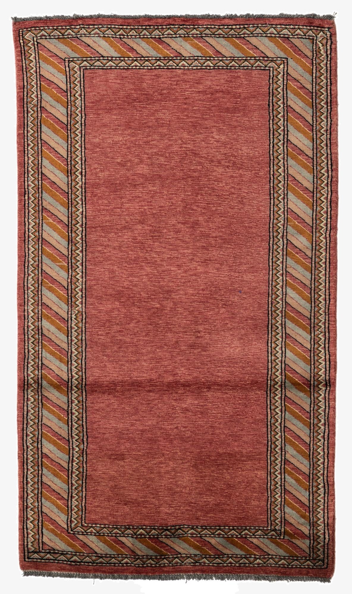  3' 2 x 5' 6  Hand Knotted Ziegler Oriental Wool Rug