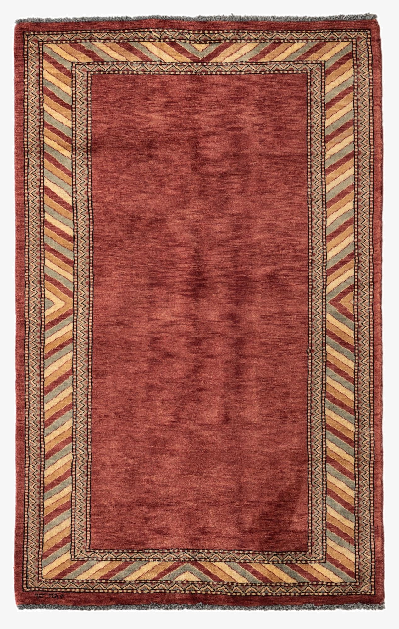  3' 2 x 5'  Hand Knotted Ziegler Oriental Wool Rug