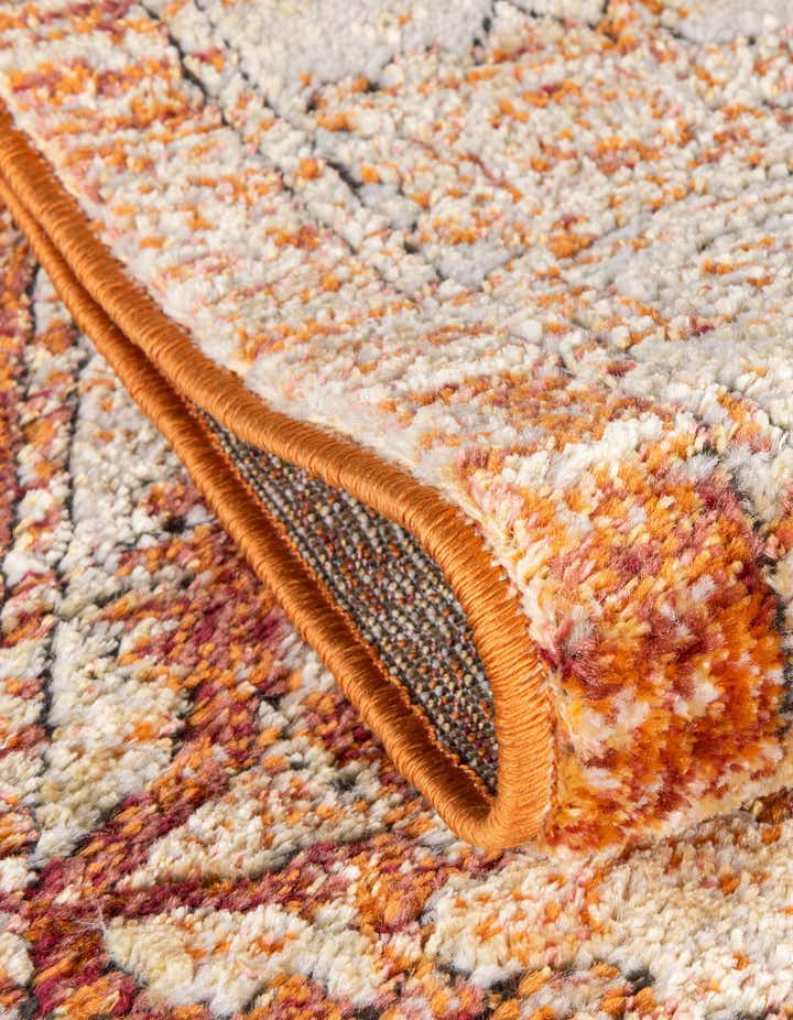 Rust Red 5' x 5' Isabella Round Rug | Rugs.com