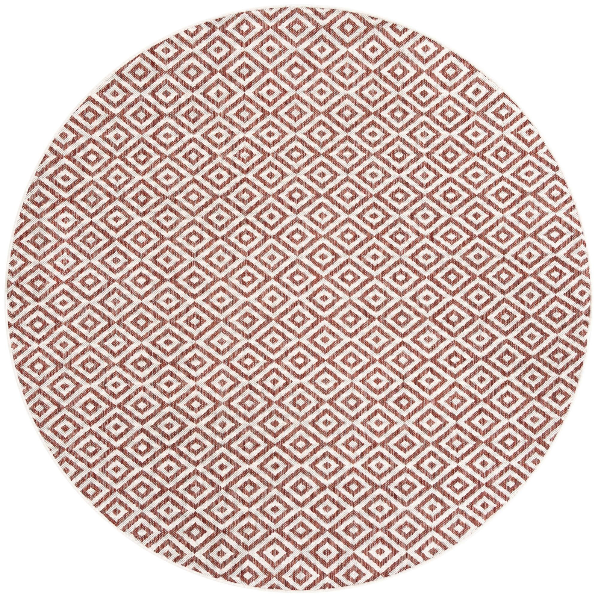  7' x 7'  Washable Jill Zarin Indoor / Outdoor Round Rug