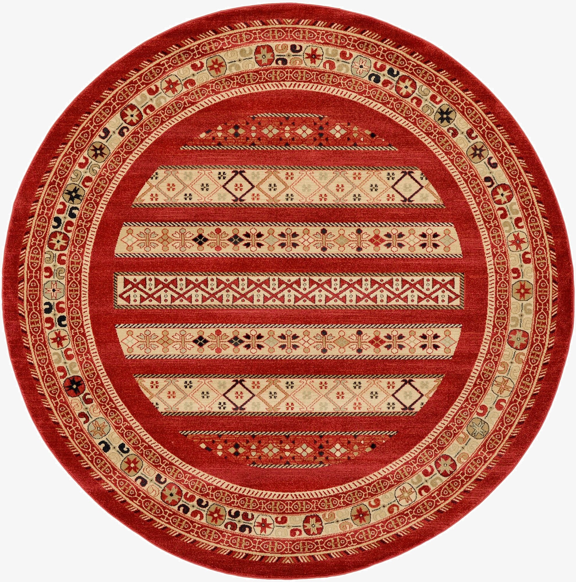  8' x 8' Kashkuli Gabbeh Round Rug