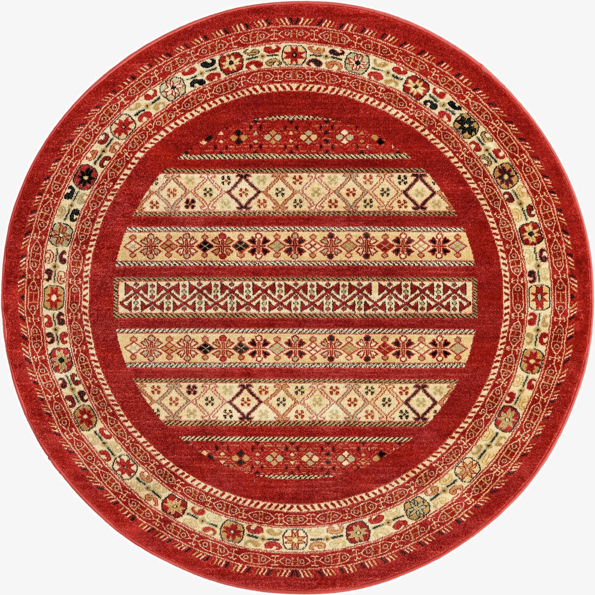  6' x 6' Kashkuli Gabbeh Round Rug
