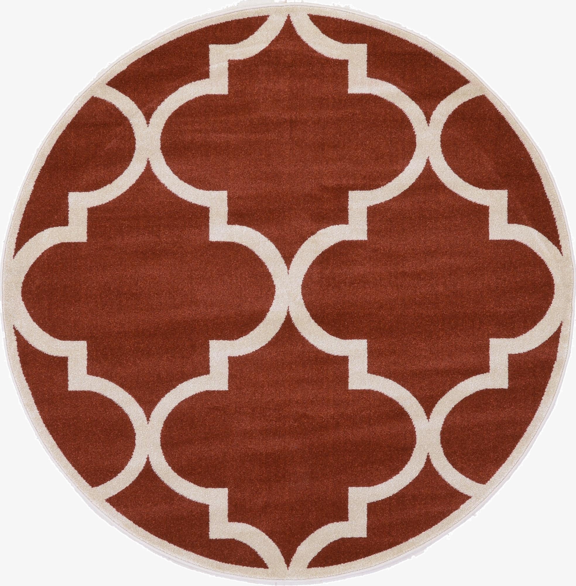  6' x 6' Lattice Round Rug