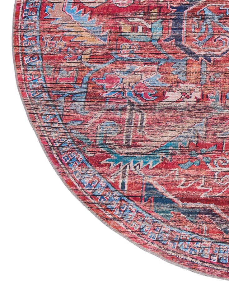 Detail image of  10' 6 x 10' 6  Washable Maahru Round Rug