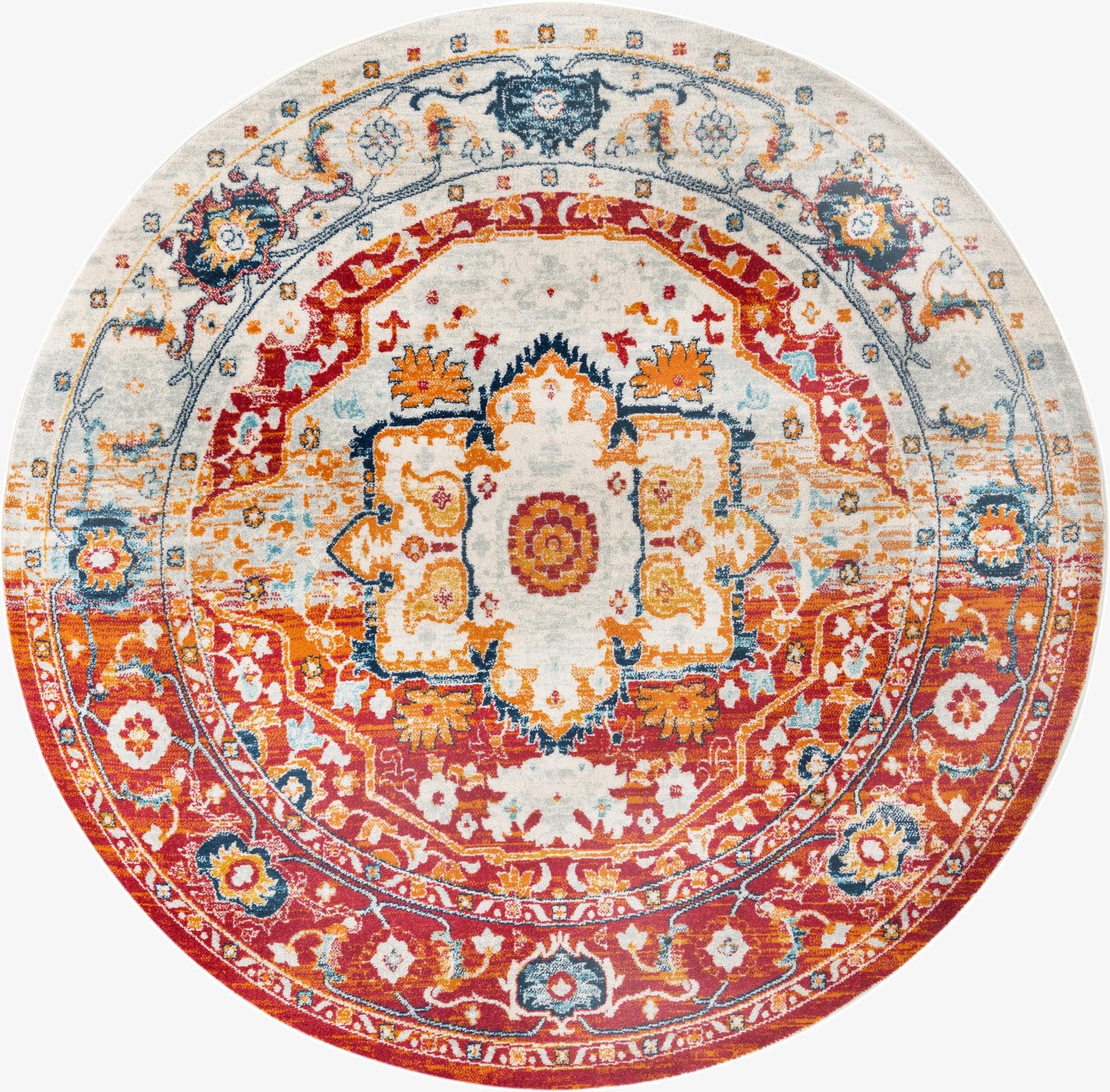  7' 10 x 7' 10 Madeline Vintage Round Rug