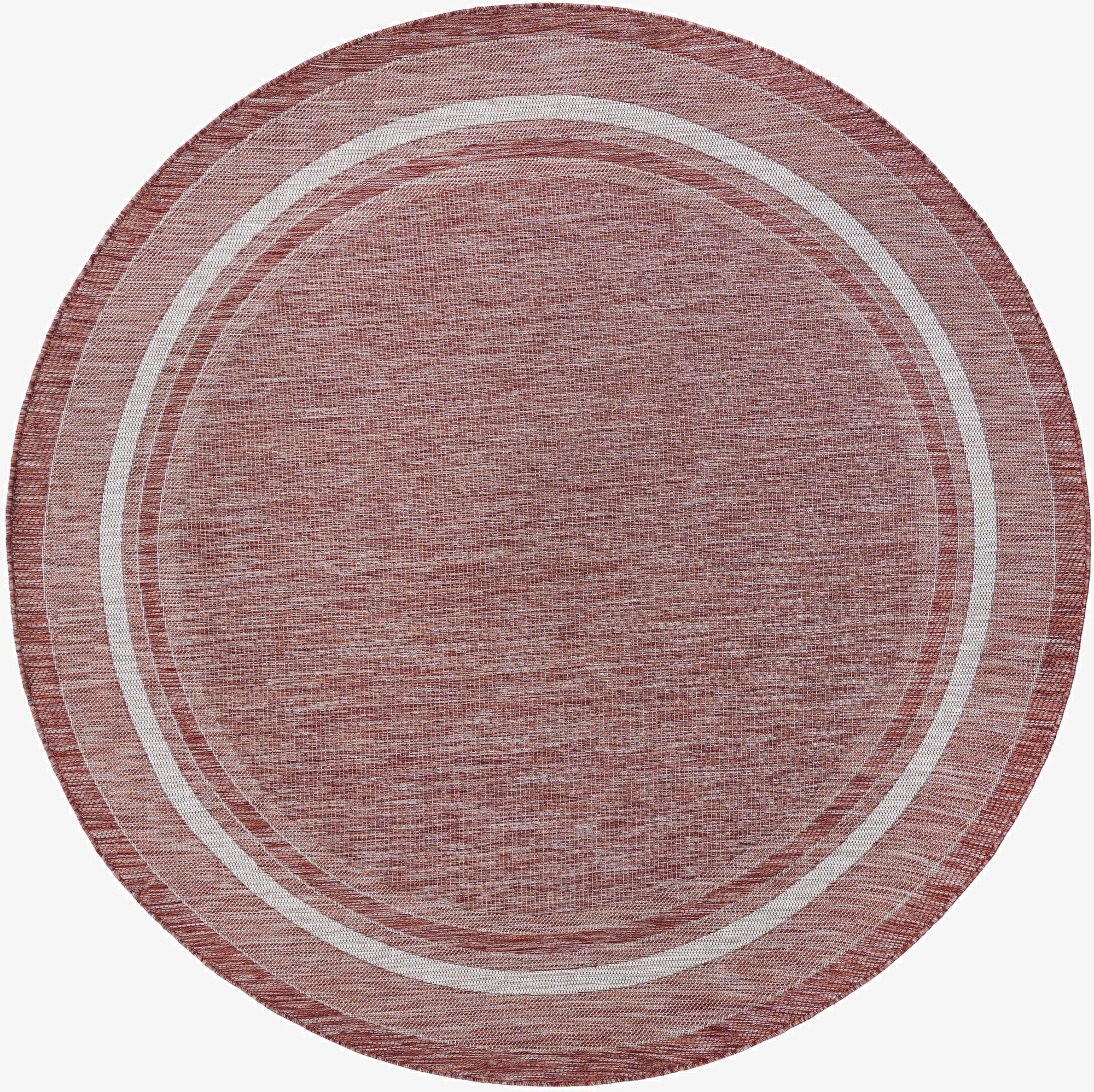 Primary image  7' 10 x 7' 10  Washable Border Indoor / Outdoor Round Rug