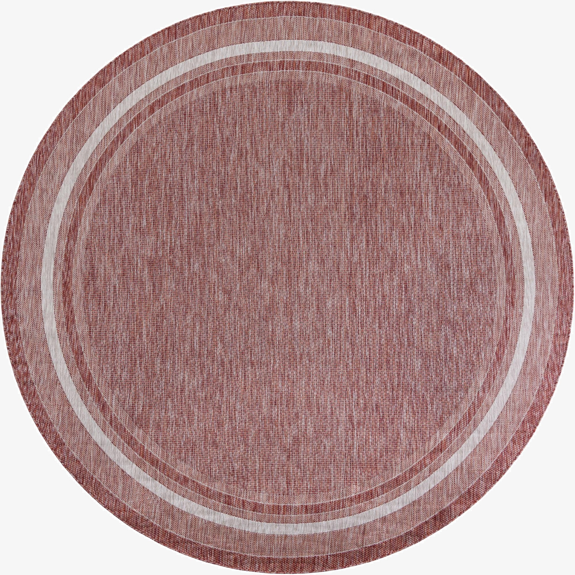 Primary image  10' x 10'  Washable Border Indoor / Outdoor Round Rug