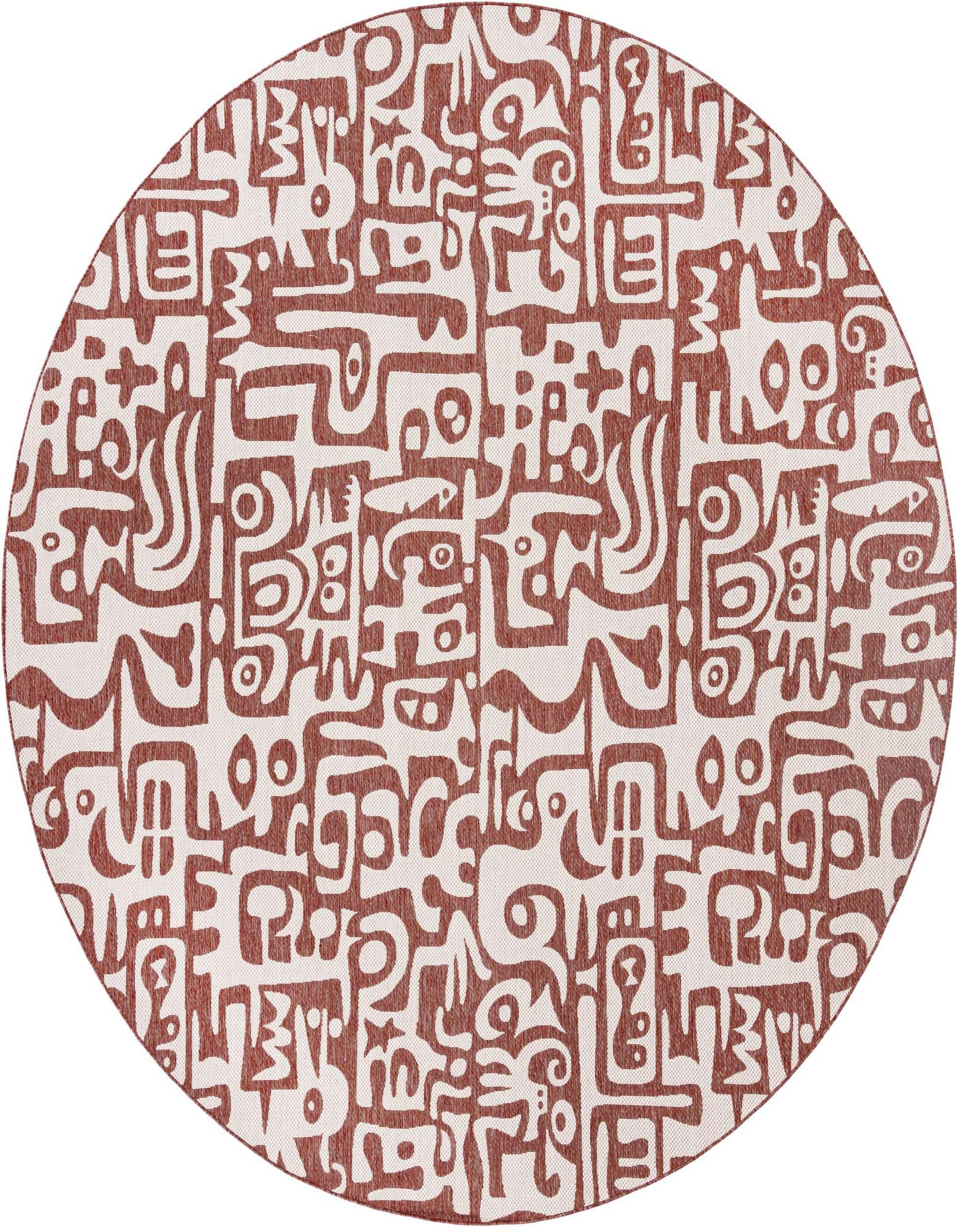 Primary image  13' x 13'  Washable Modern Indoor / Outdoor Round Rug