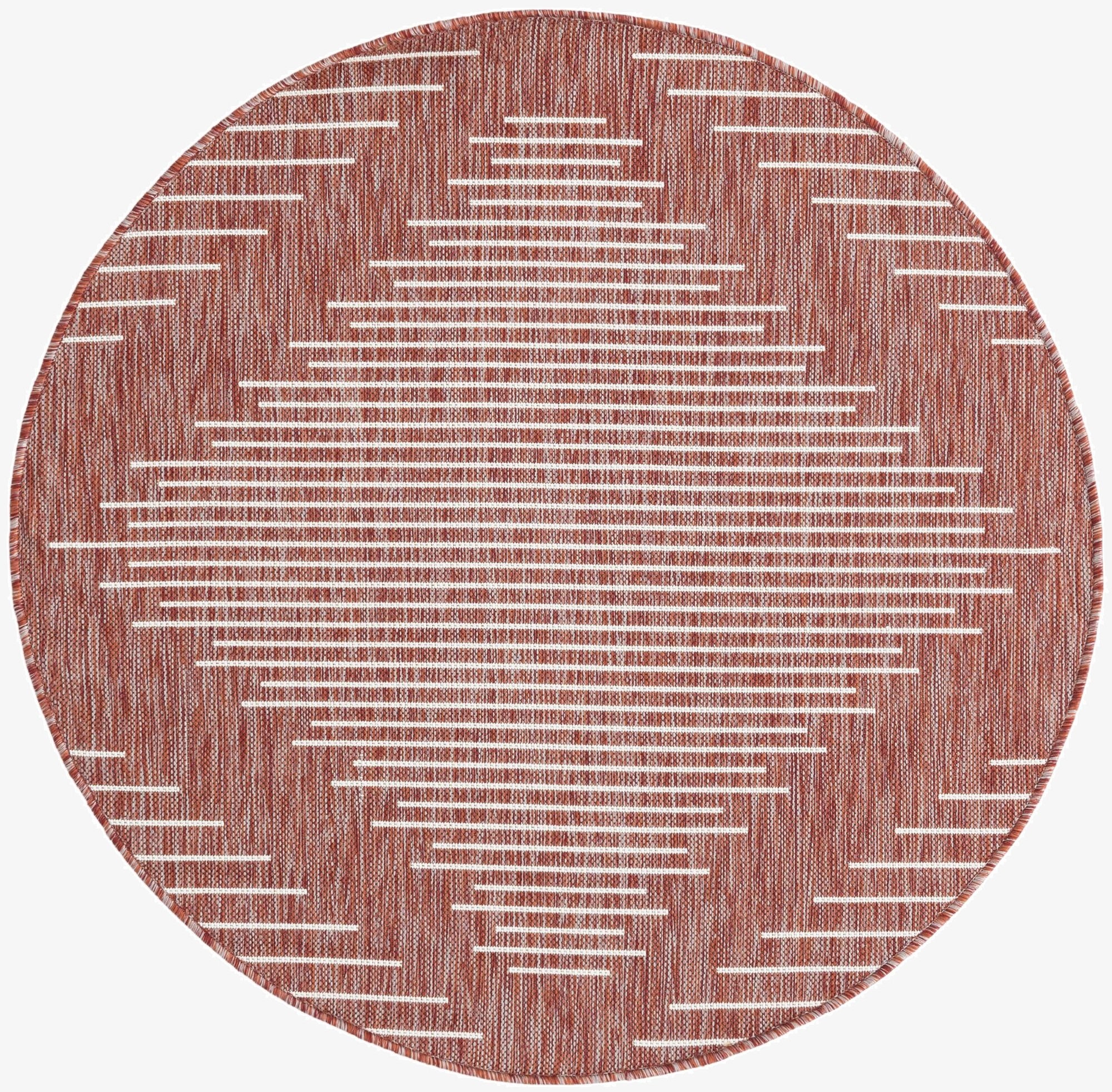  4' x 4'  Washable Modern Indoor / Outdoor Round Rug