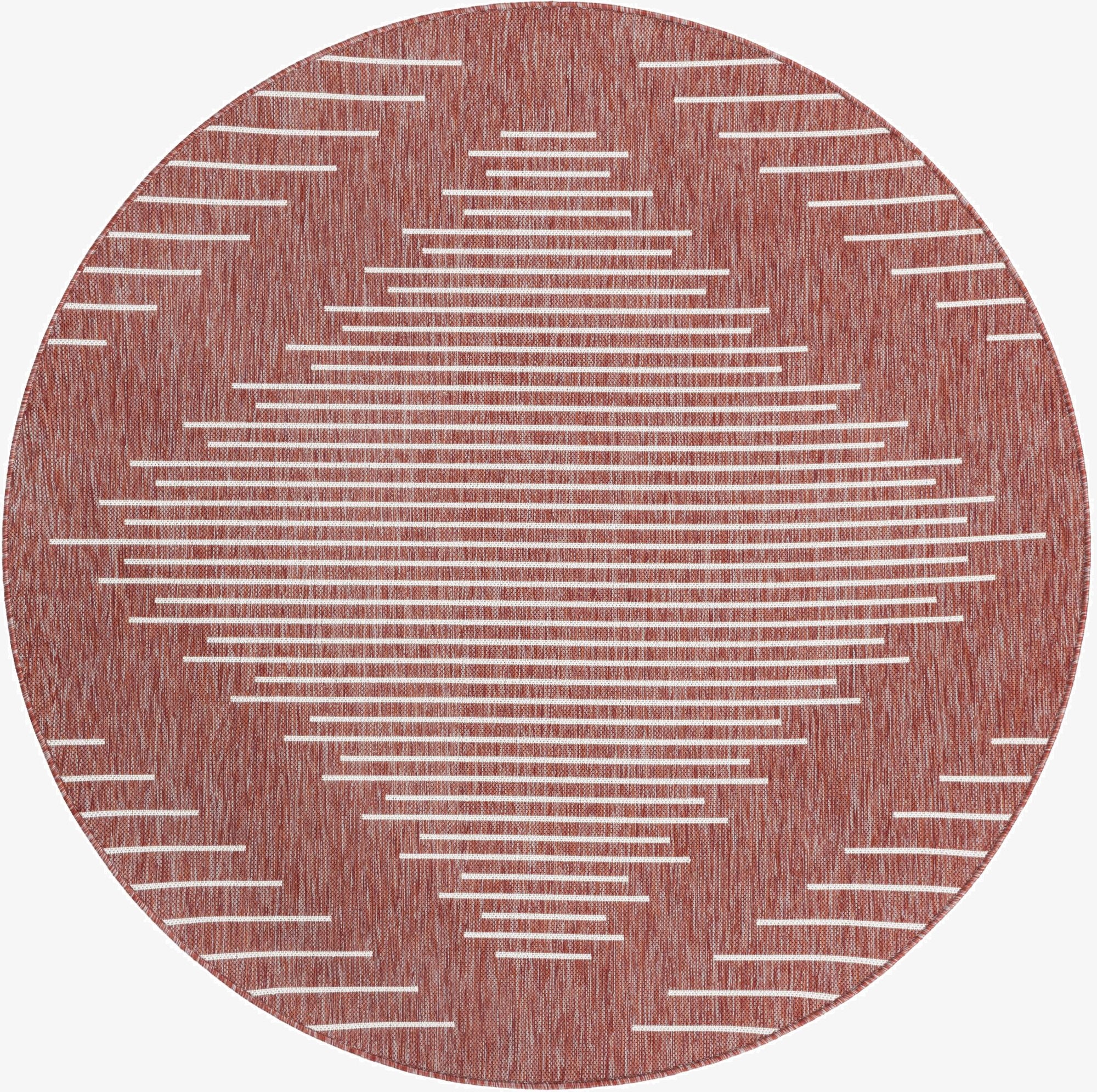  6' x 6'  Washable Modern Indoor / Outdoor Round Rug