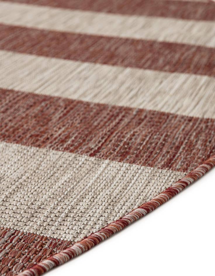 Detail image of  5' 3 x 5' 3  Washable Ribbon Indoor / Outdoor Round Rug