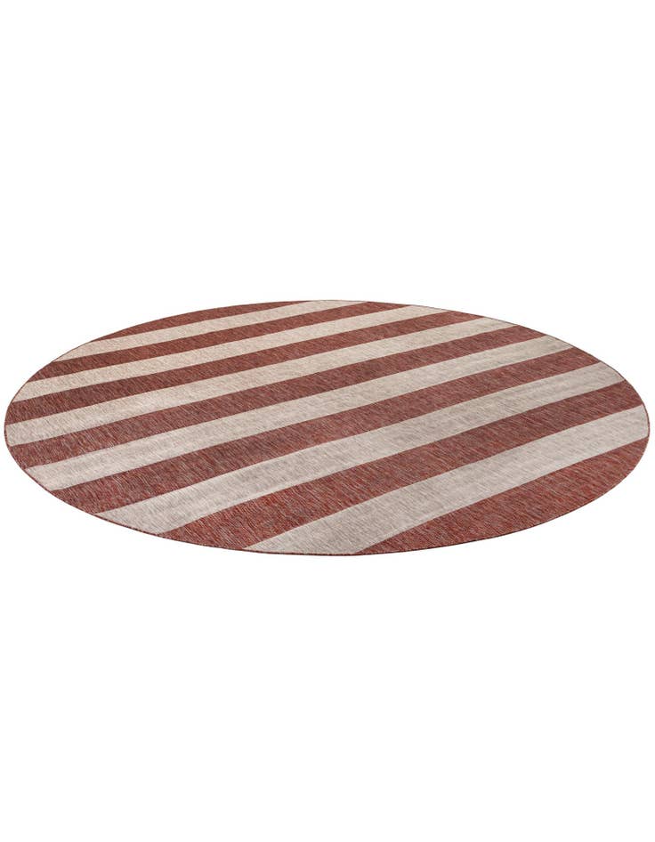 Detail image of  13' x 13'  Washable Ribbon Indoor / Outdoor Round Rug
