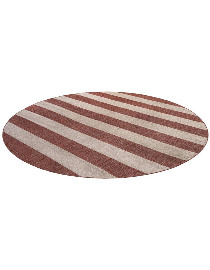 Detail image of  13' x 13'  Washable Ribbon Indoor / Outdoor Round Rug