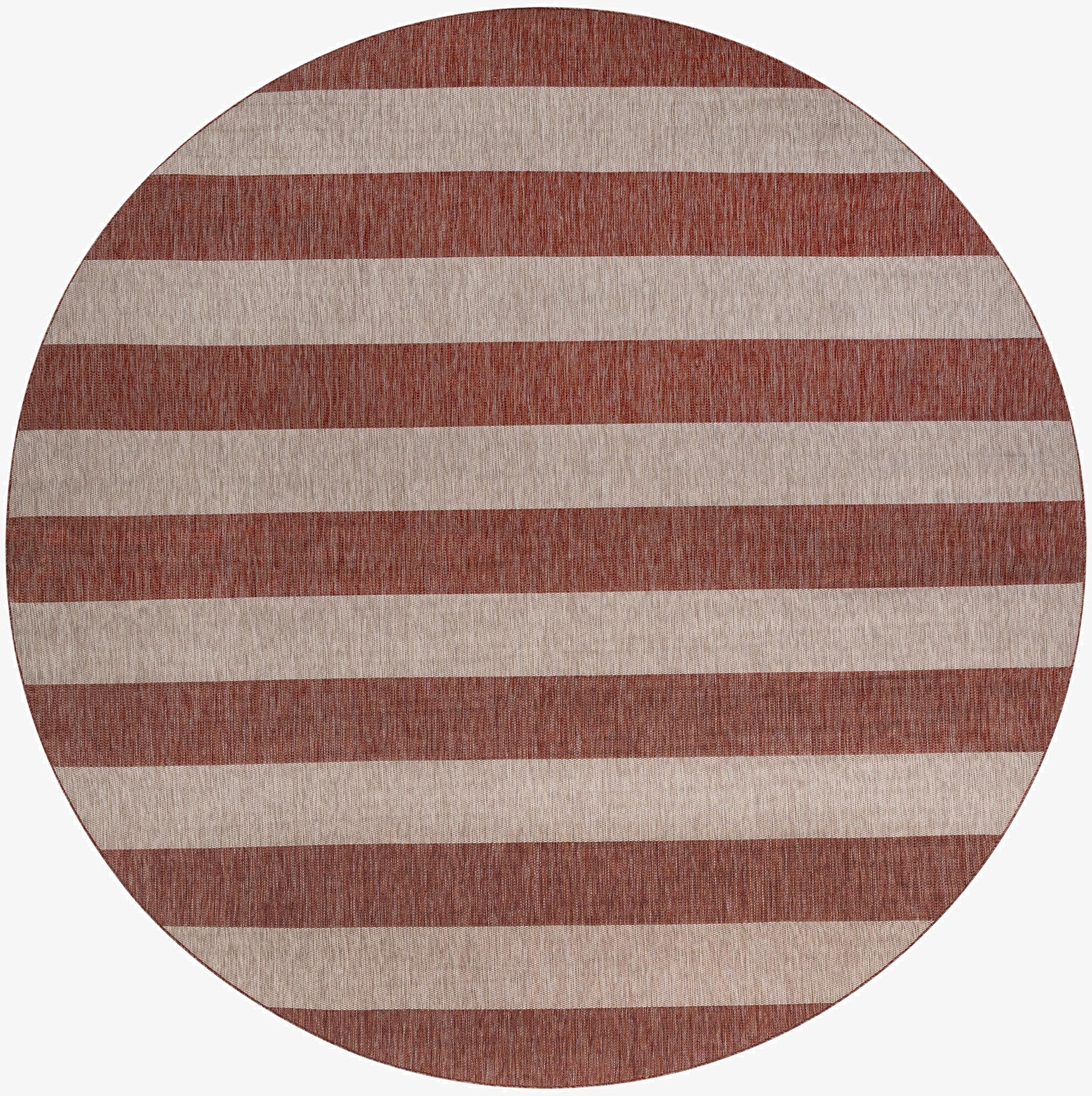  13' x 13'  Washable Ribbon Indoor / Outdoor Round Rug