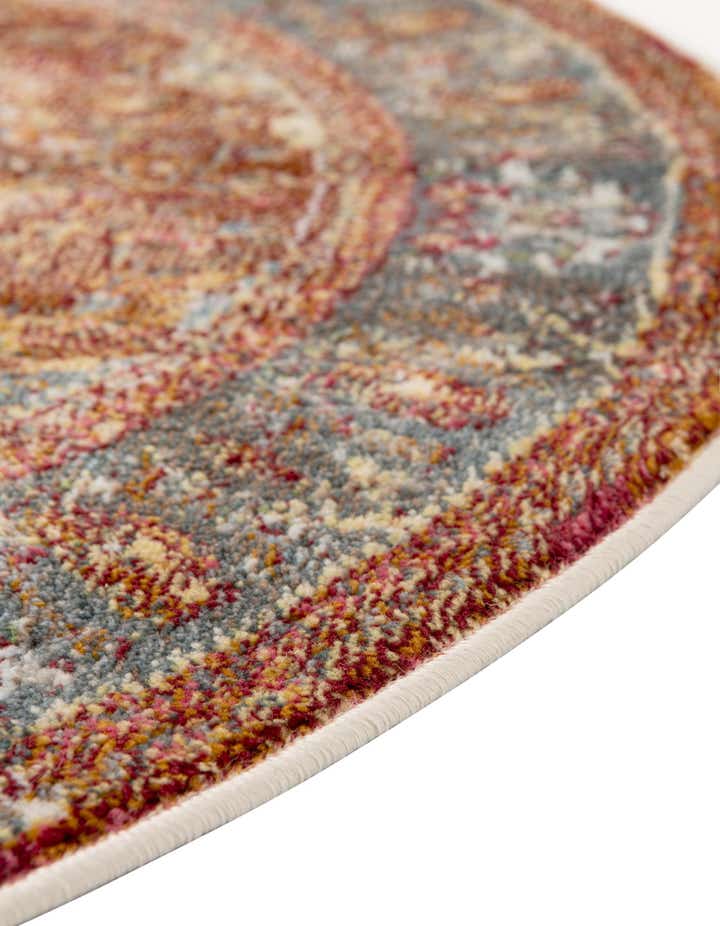 Rust Red 8' 4 x 8' 4 Santiago Round Rug | Rugs.com