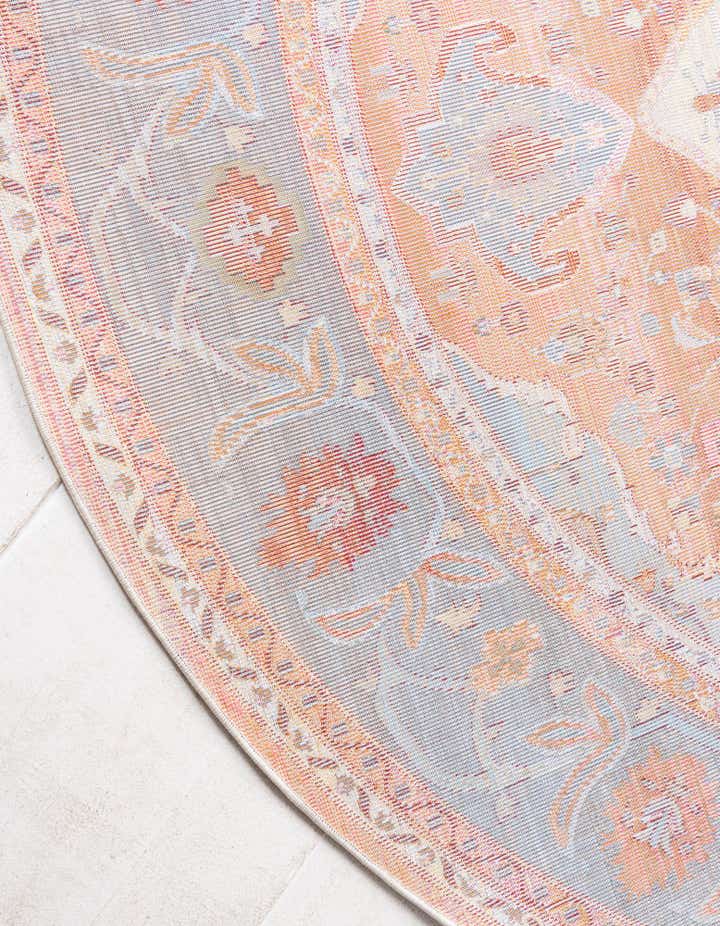 Rust Red 8' 4 x 8' 4 Santiago Round Rug | Rugs.com