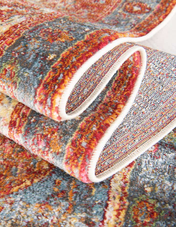 Rust Red 8' 4 x 8' 4 Santiago Round Rug | Rugs.com