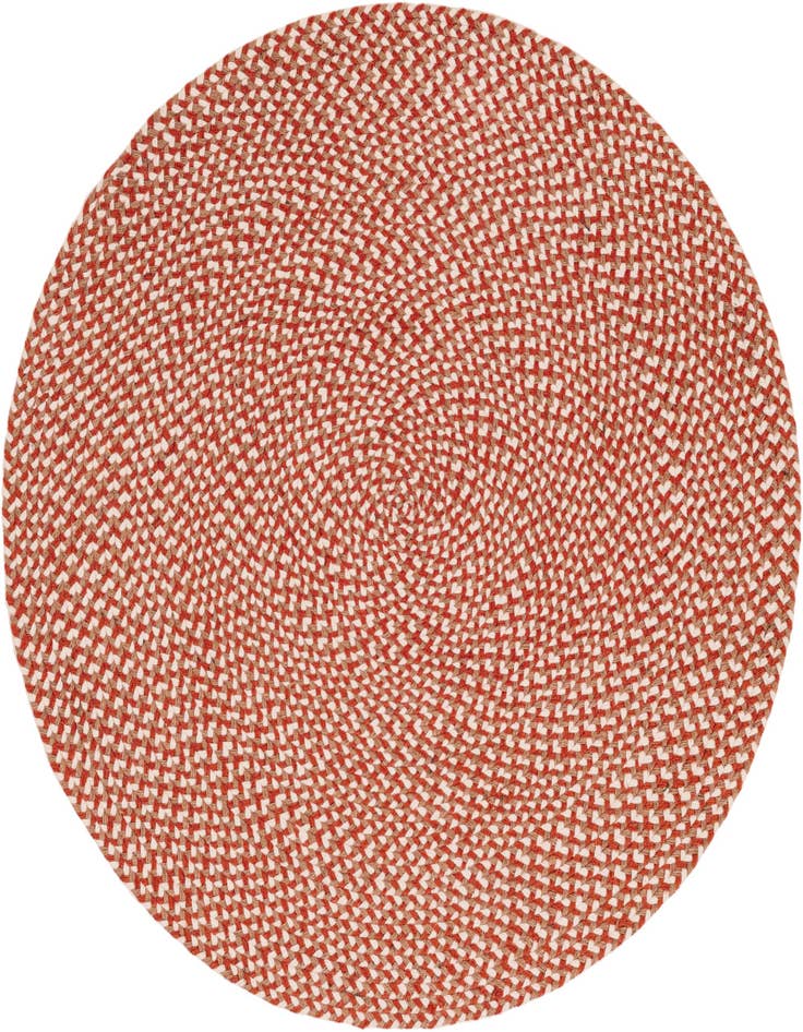 Detail image of  3' 1 x 3' 1  Hand Tweed Braided Jute Round Rug