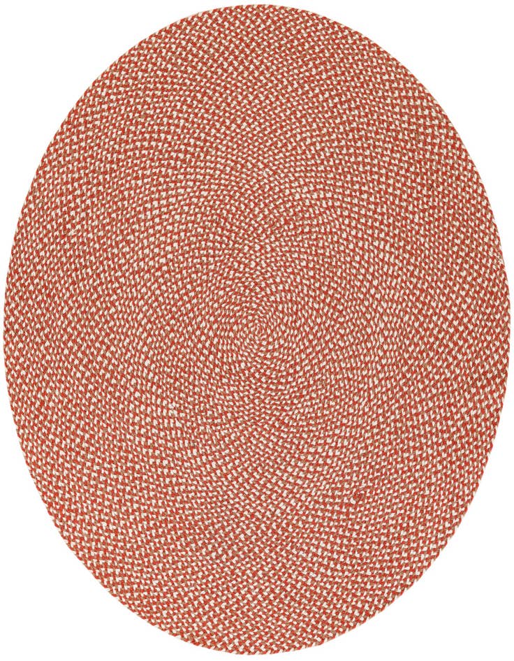 Detail image of  5' 1 x 5' 1  Hand Tweed Braided Jute Round Rug