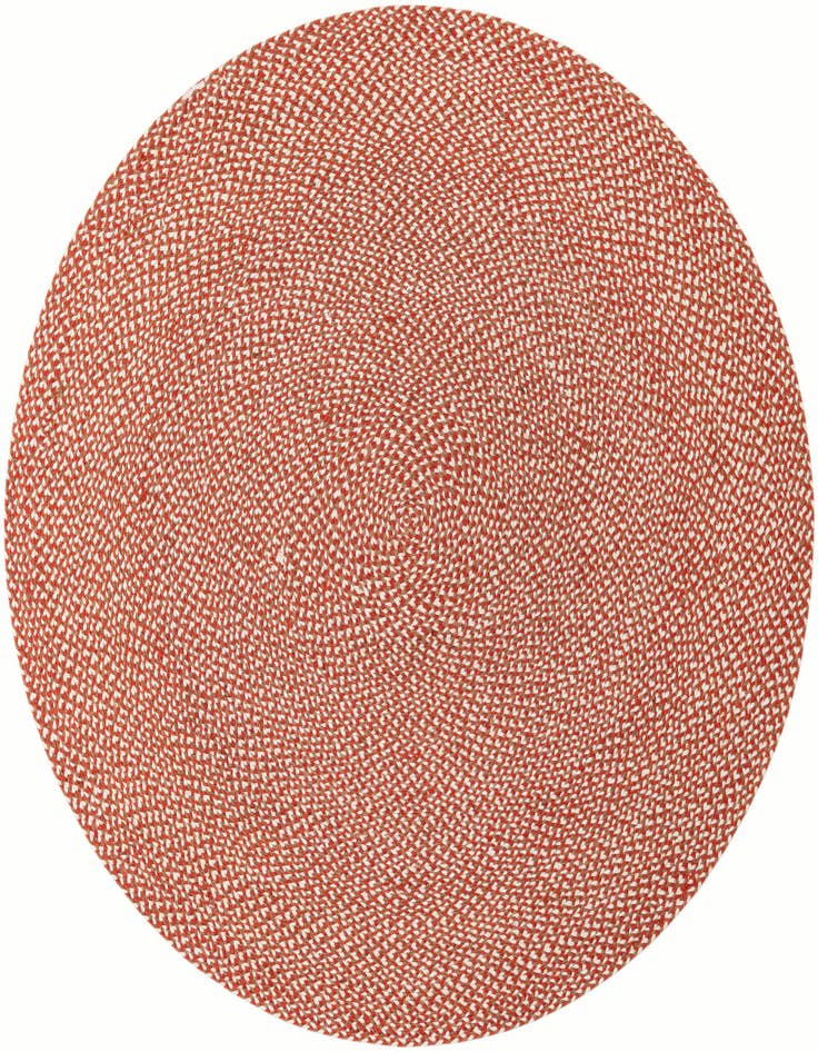 Detail image of  6' 1 x 6' 1  Hand Tweed Braided Jute Round Rug