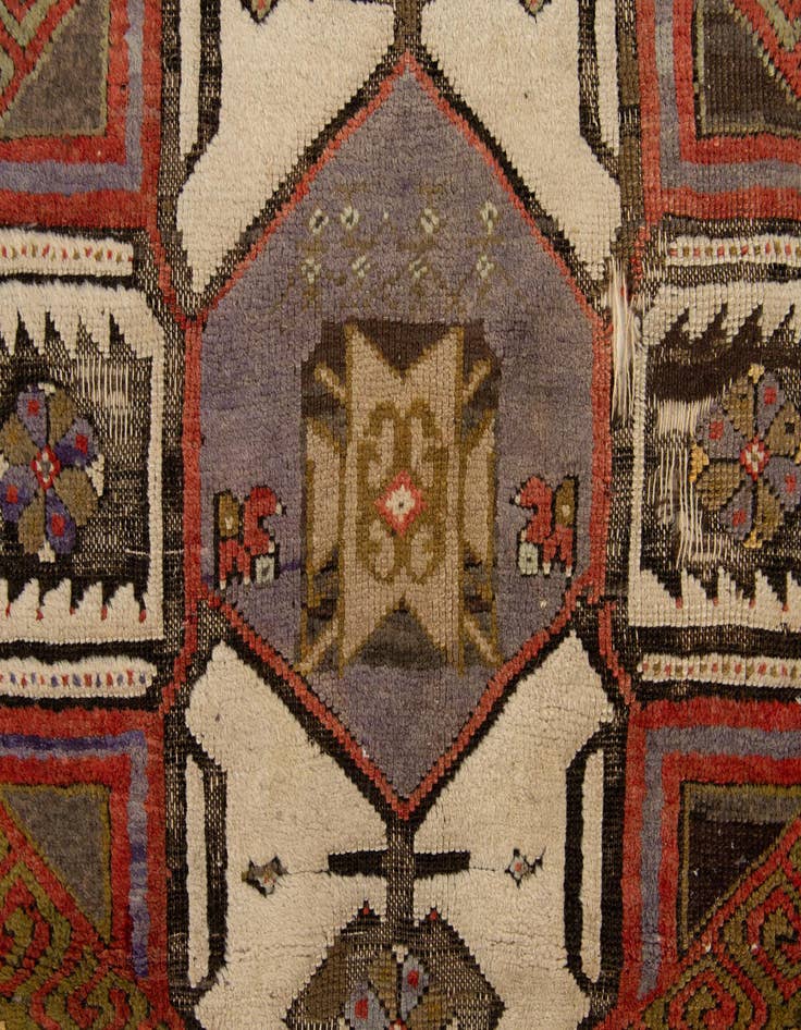 Detail image of  4' 2 x 9' 11  Hand Knotted Anatolian Wool Runner Rug