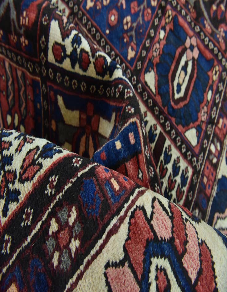 Detail image of  5' 3 x 9' 10  Hand Knotted Bakhtiar Persian Wool Runner Rug