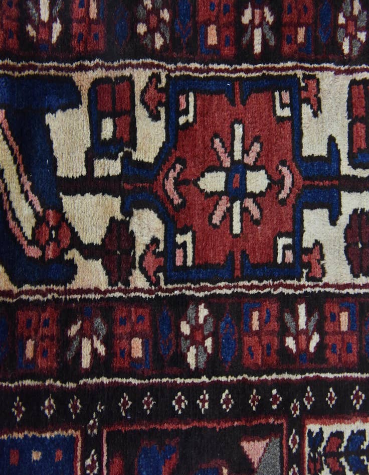 Detail image of  5' 3 x 9' 10  Hand Knotted Bakhtiar Persian Wool Runner Rug