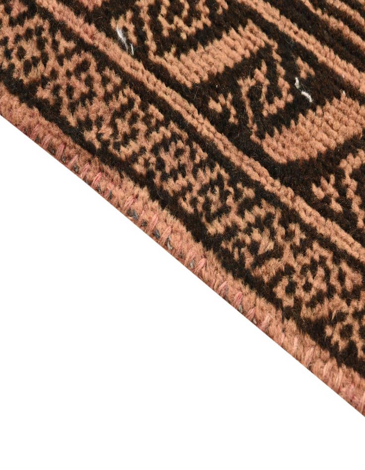 Detail image of  4' 6 x 9' 2  Hand Knotted Balouch Persian Wool Runner Rug