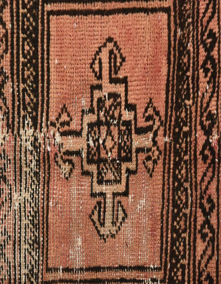 Detail image of  4' 6 x 9' 2  Hand Knotted Balouch Persian Wool Runner Rug