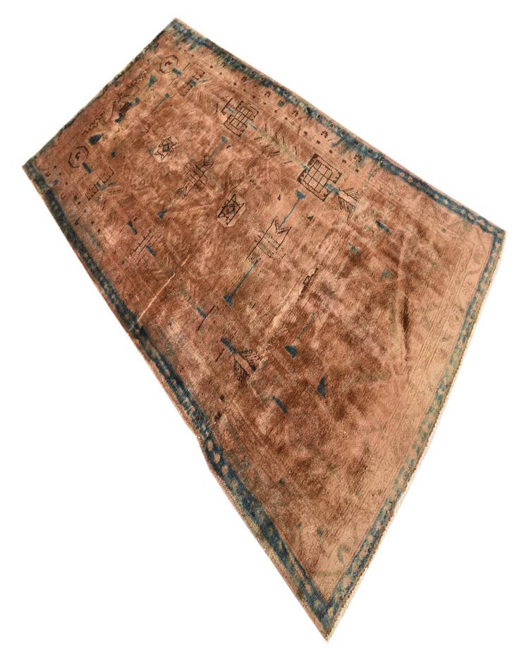 Detail image of  4' 2 x 8' 3  Hand Knotted Balouch Persian Wool Runner Rug