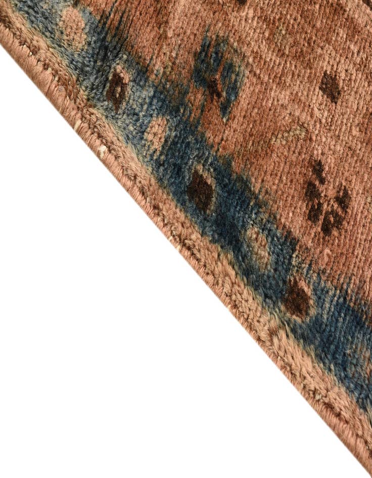 Detail image of  4' 2 x 8' 3  Hand Knotted Balouch Persian Wool Runner Rug