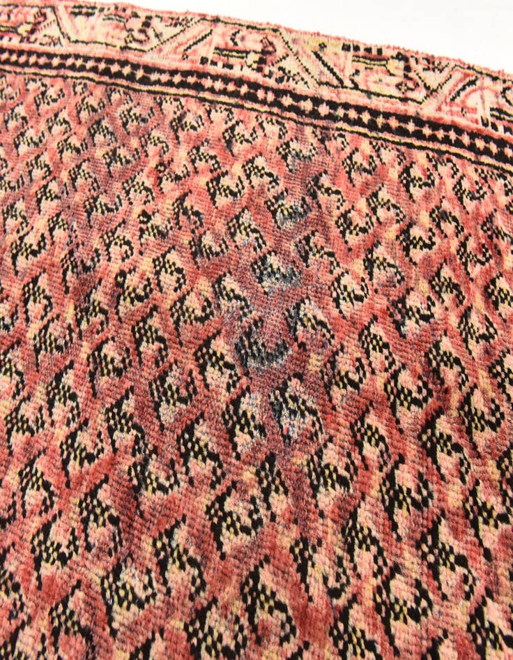 Detail image of  2' 10 x 11' 2  Hand Knotted Botemir Persian Wool Runner Rug