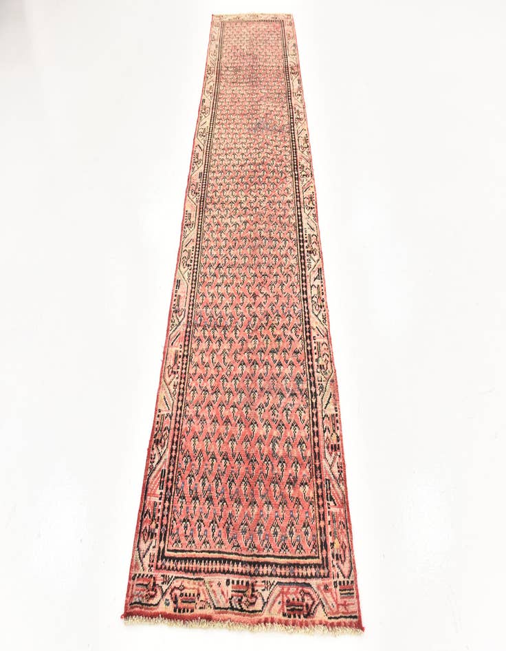 Detail image of  2' 10 x 11' 2  Hand Knotted Botemir Persian Wool Runner Rug