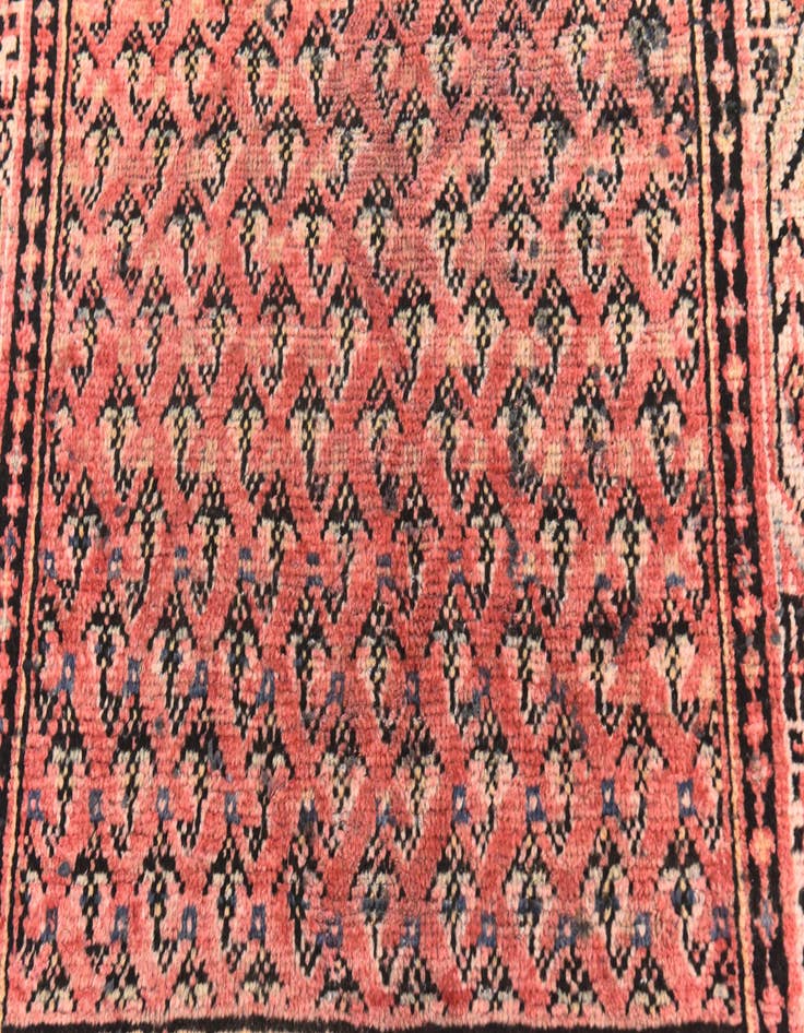 Detail image of  2' 10 x 11' 2  Hand Knotted Botemir Persian Wool Runner Rug