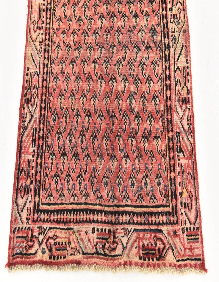 Detail image of  2' 10 x 11' 2  Hand Knotted Botemir Persian Wool Runner Rug