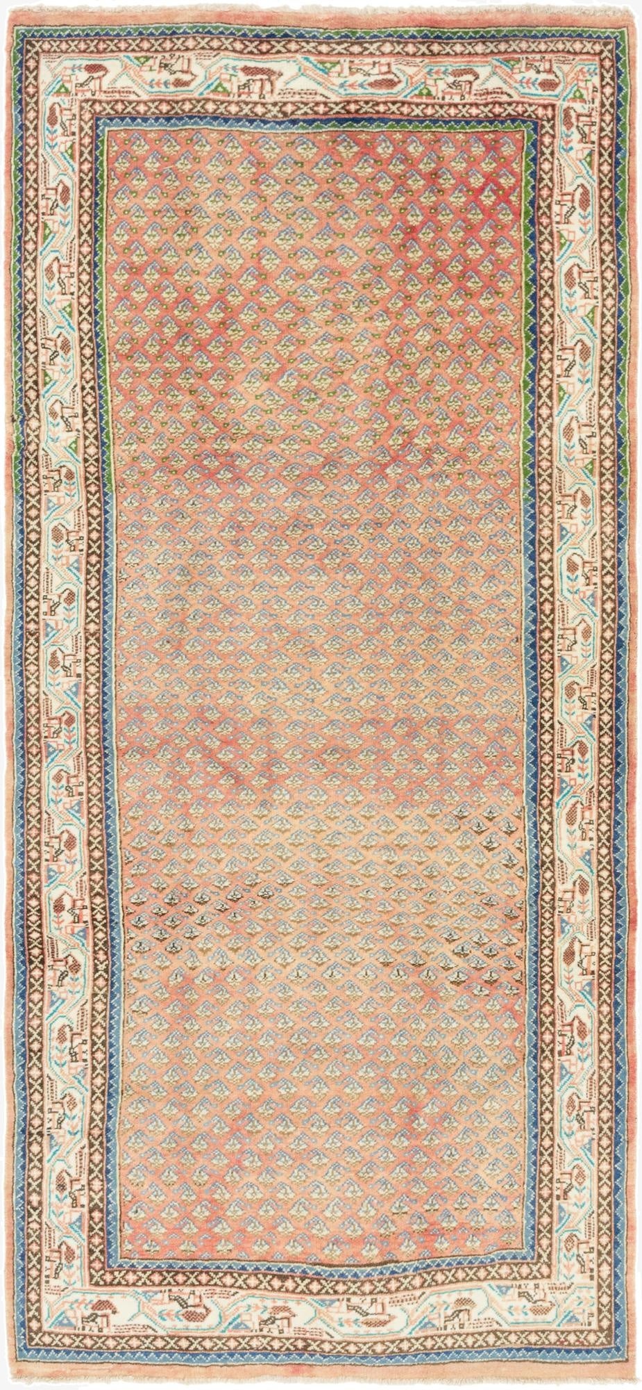  4' 7 x 10' 5 Botemir Wool Runner Rug