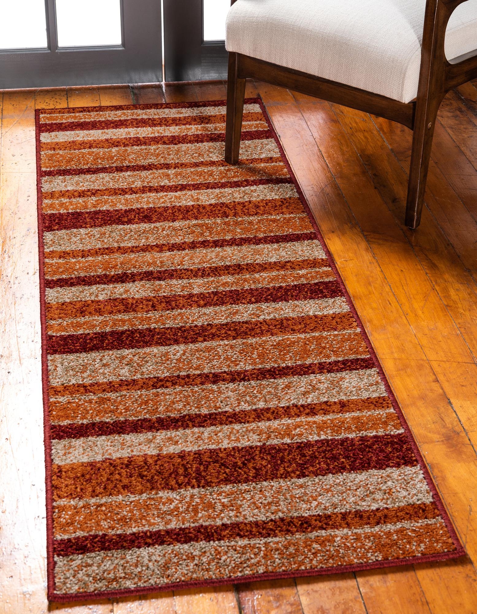 Rust Red 2' x 6' Equinox Runner Rug | Rugs.com