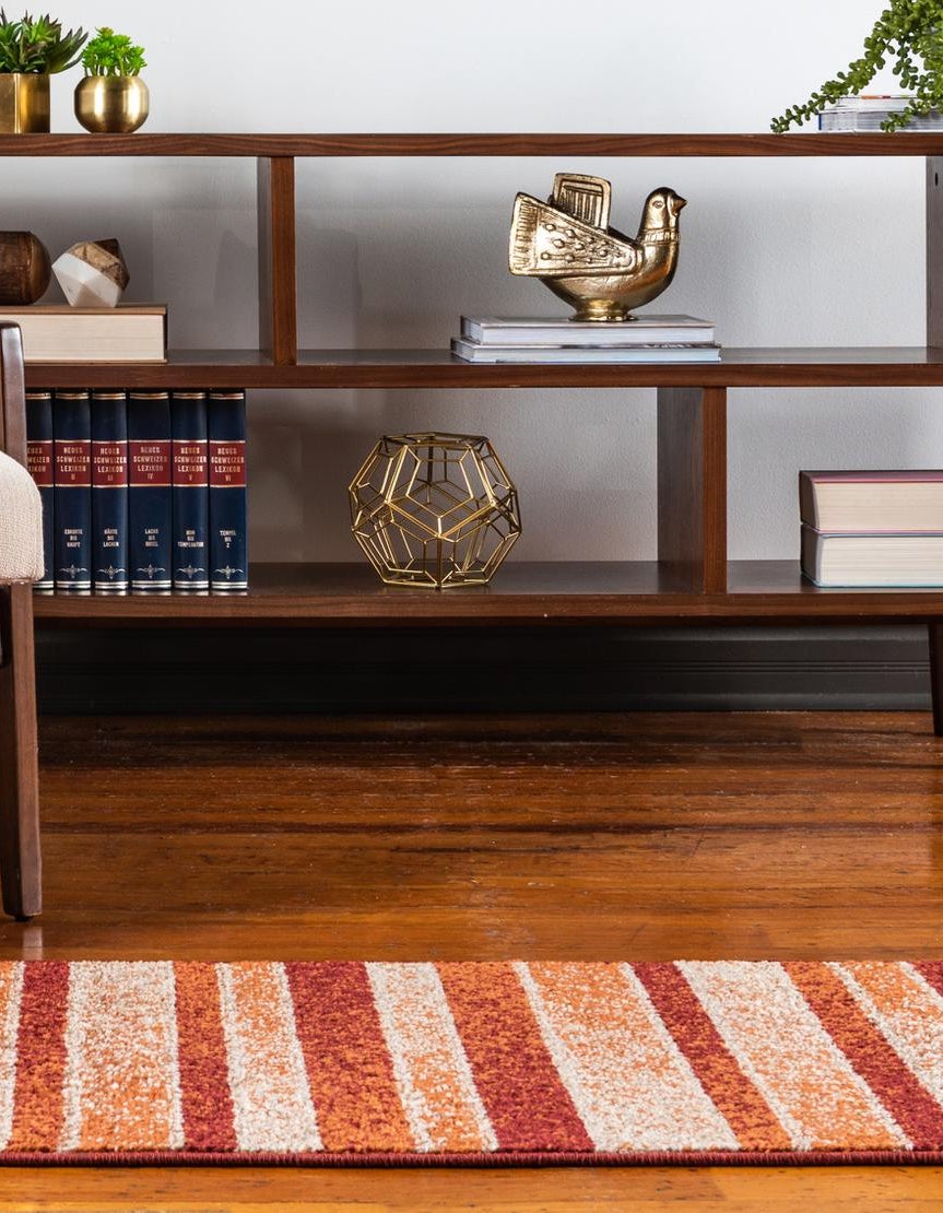 Rust Red 2' x 6' Equinox Runner Rug | Rugs.com