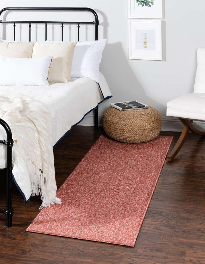 Rust Red 2' x 6' Everyday Solid Runner Rug | Rugs.com