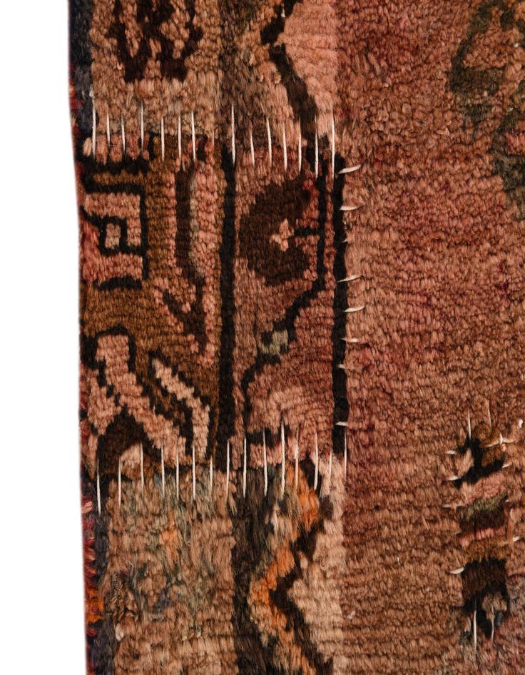 Detail image of  3' 9 x 8'  Hand Knotted Hamedan Persian Wool Runner Rug