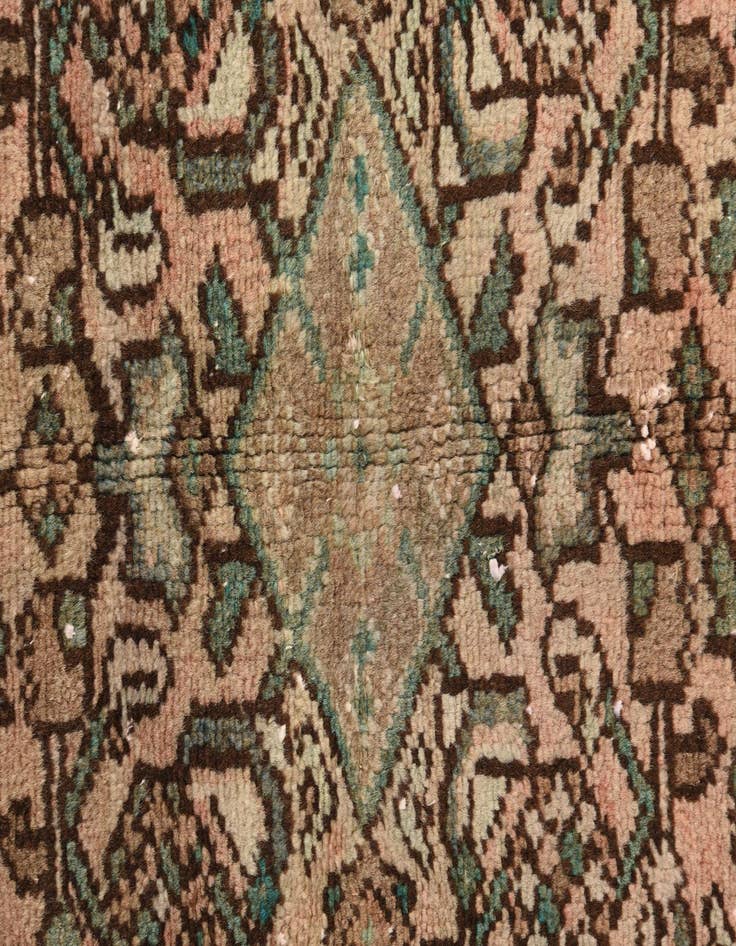 Detail image of 2' 3 x 4' 10 Hand Knotted Hamedan Persian Wool Runner Rug