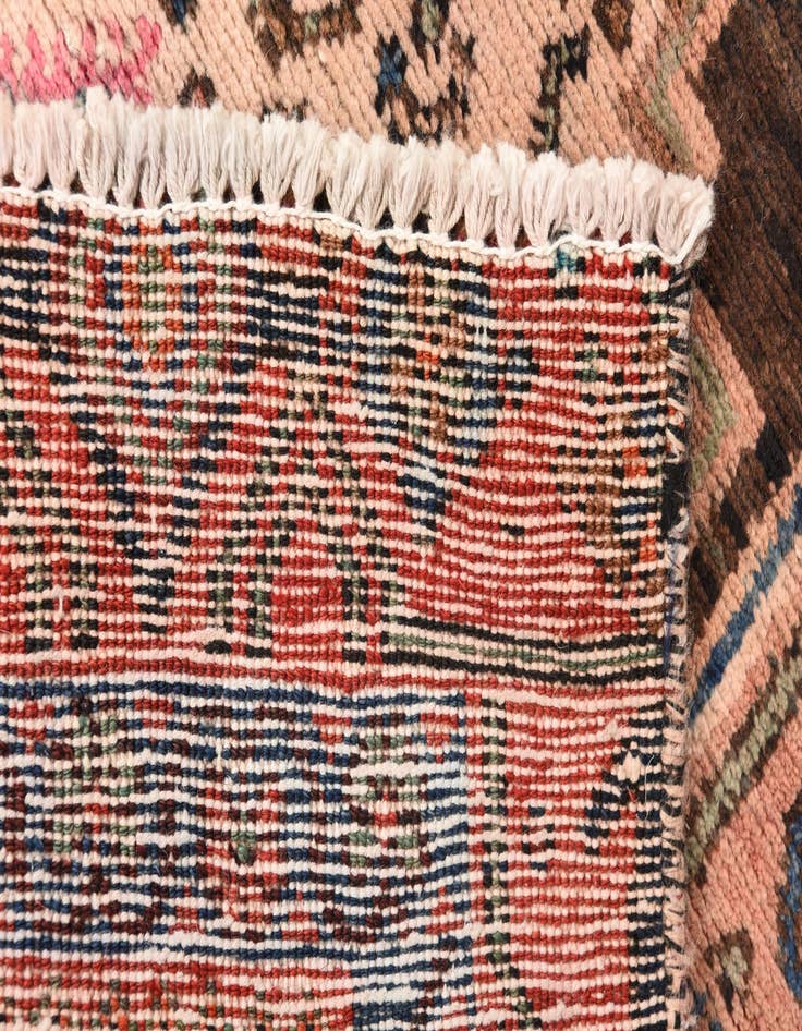 Detail image of  3' 5 x 9' 6  Hand Knotted Hamedan Persian Wool Runner Rug
